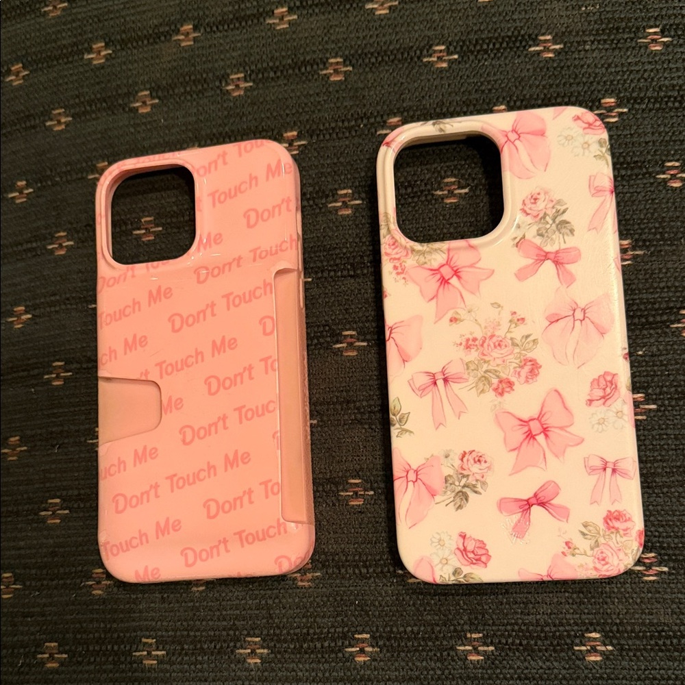 Velvet Caviar Pink Floral and Text Phone Cases